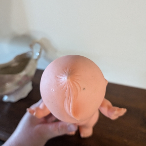 Vintage 1970s Soft Vinyl Poseable Kewpie Doll 8" Tall Squeaker Squeaky Toy Baby - Picture 9 of 12